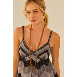 Blusa Tricot Com Bojo Chevron