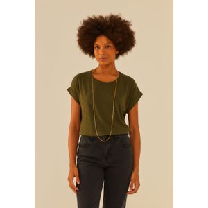 Blusa Barra Dobrada Manga