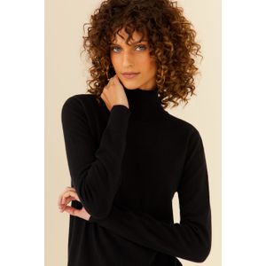 Blusa Tricot Gola Rolê