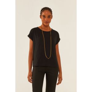 Blusa Barra Dobrada Manga