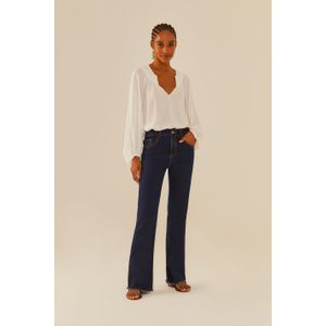 Calça Jeans Flare Five Pockets