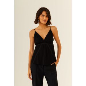 Blusa De Alça Ggt Tiras Crepe