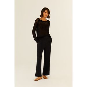 Calça Reta Crepe Pala v