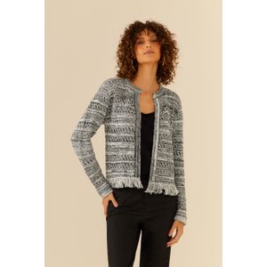 Casaco Tricot Mix De Fios