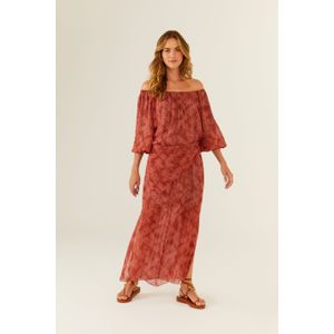 Vestido Manga Curta Ggt Estampa Snake