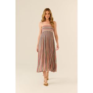Vestido Tricot Listrado Alcinha