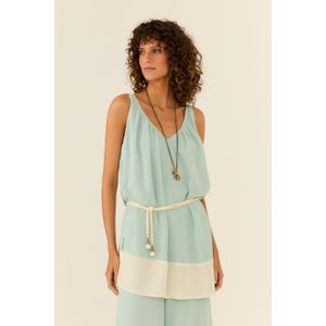 Blusa Algongada Ggt Bicolor