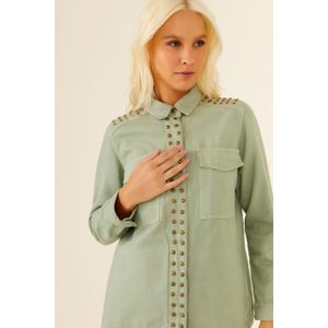 Parka Sarja Detalhe Tachas