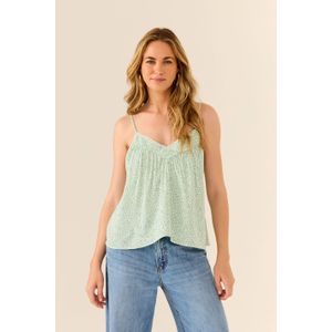 Blusa De Alça Ggt Estampa Goya Verde