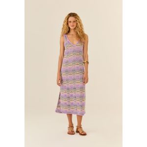 Vestido Tricot Midi Nervuras