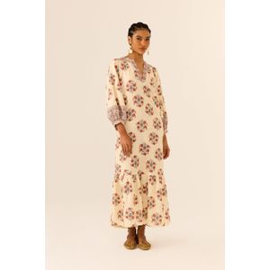 Vestido Midi Estampa Peônia