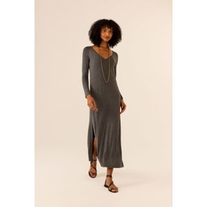Vestido Manga Longa Camada Dupla
