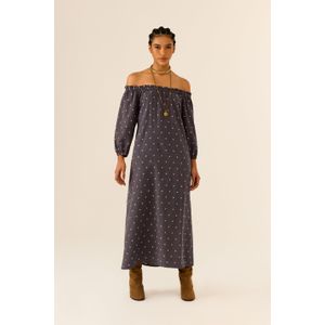 Vestido Midi Bordado Pólen