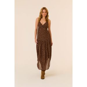 Vestido Midi Ggt Estampa Magnólia Floral