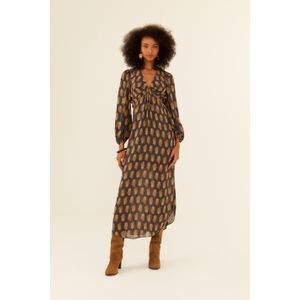 Vestido Midi Ggt Estampa Memórias