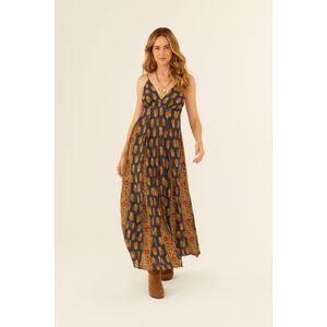 Vestido Midi Alça Ggt Estampa Memórias