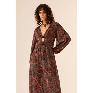 Vestido Midi Ggt Estampa Pashmina