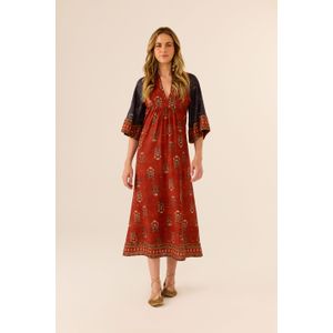 Vestido Midi Estampa Botteh