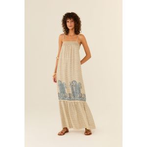 Vestido Longo Estampa Majuli