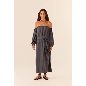 Vestido Midi Ombro a Ombro