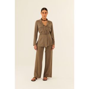Calça Alfaiataria Pantalona Nervura