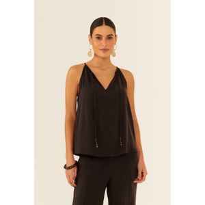 Blusa Alcinha Decote Ponteiras