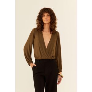 Blusa Cachecoeur Manga Bufante