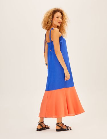 Vestido maria shop filo azul