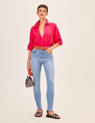 Calça recorte bolso sale